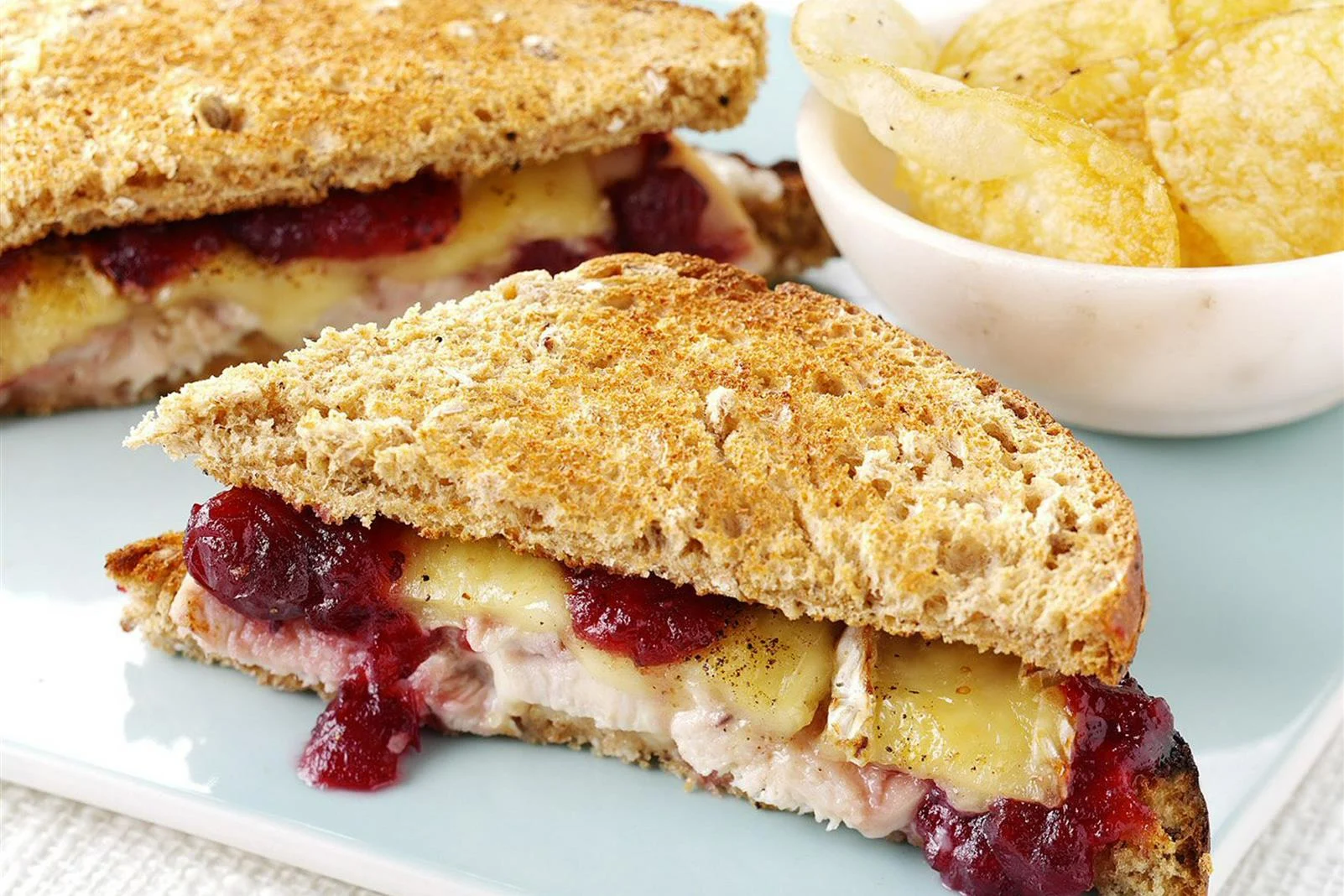 Cranberry, Brie en Kip Tostie 